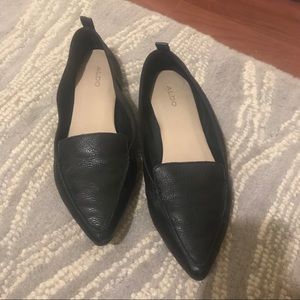 Leather black flats - Aldo